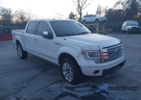 2013 Ford F-150 Platinum z USA, uszkodzony, nr VIN 1FTFW1ETXDFB20554